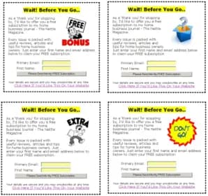 Exit Message Template Wizard